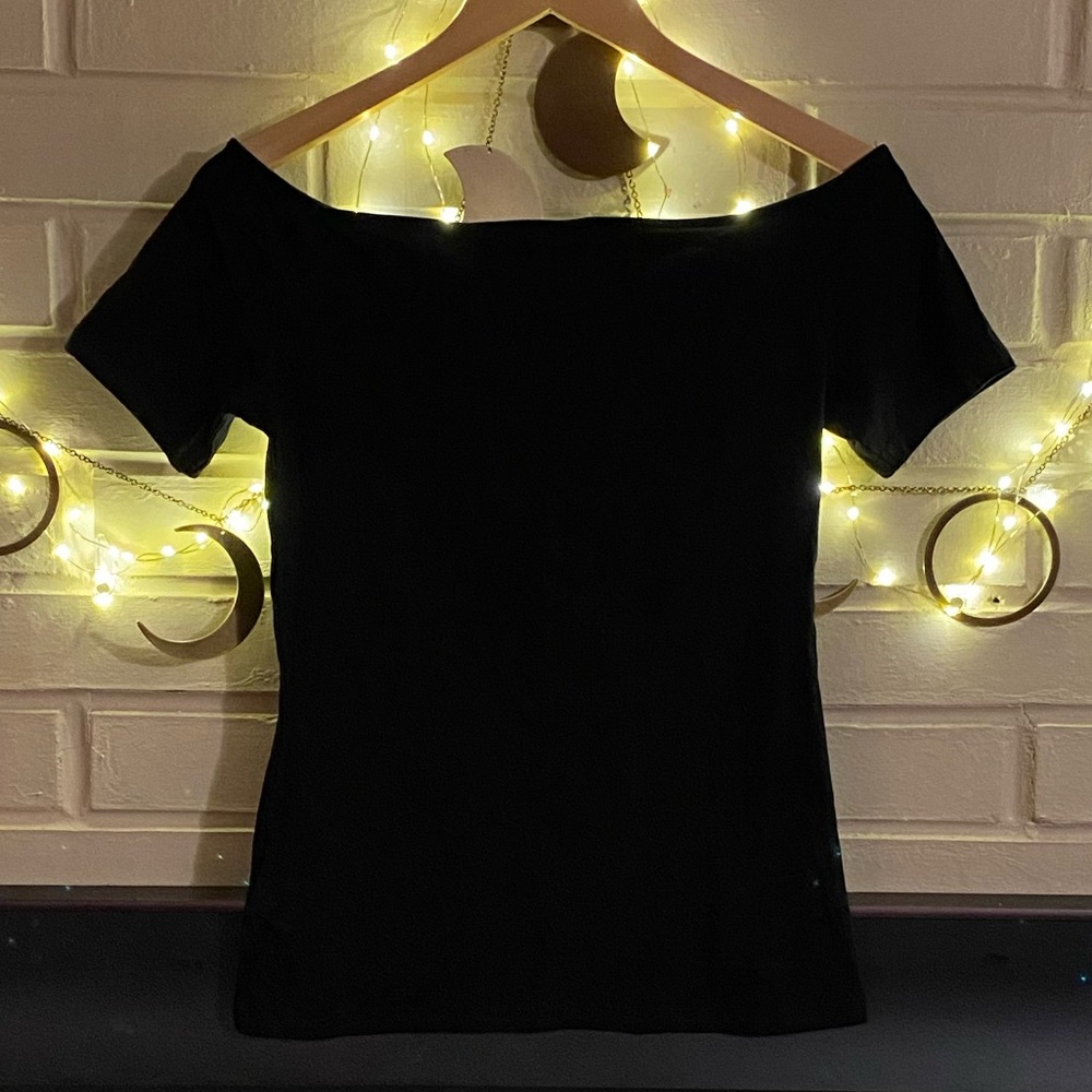 🍀EUC Sz M H&M off the shoulder top - Picture 2 of 5